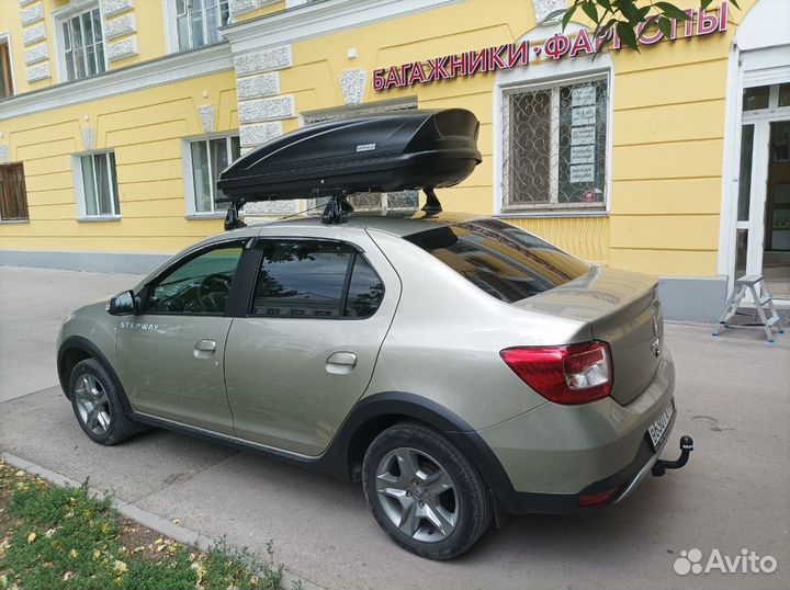 Автобокс багажный Вояж 440л Renault Logan Cross