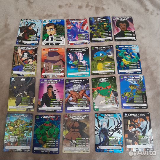 Карточки Черепашки ниндзя Путь Ниндзя