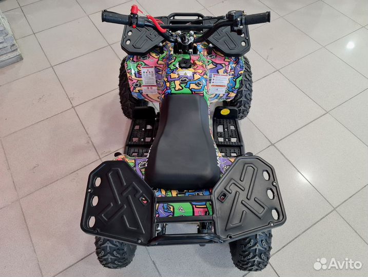 Детский квадроцикл 49 кубов Grizlik X16 ES BW