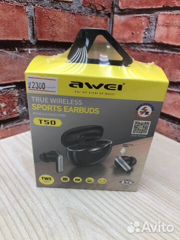 TWS гарнитура awei T50 BT5.3