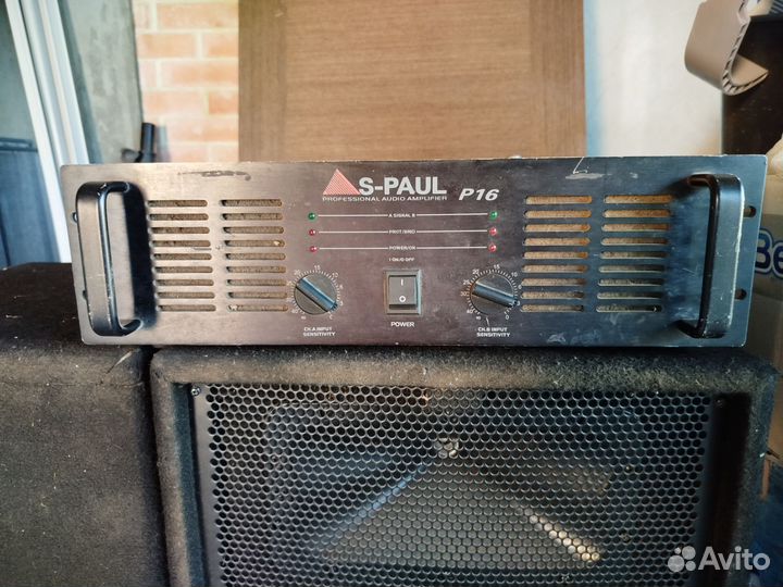 Концертный усилитель звука S-paul P16