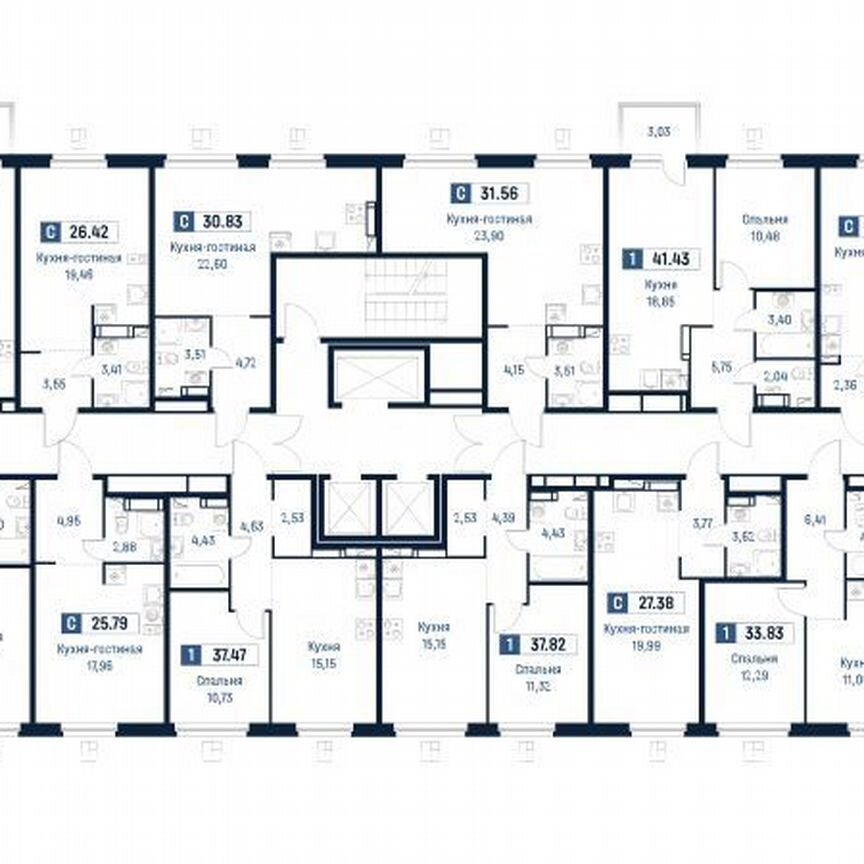 1-к. квартира, 40,5 м², 10/18 эт.