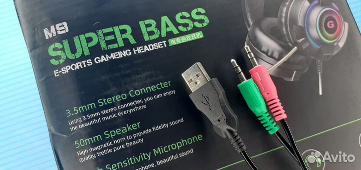 Игровые компьютерные наушники E-sports M9 Микрофон