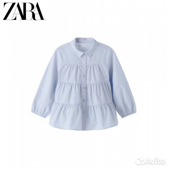 Рубашка zara для девочки