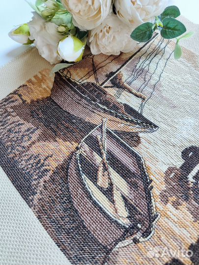 Интерьерная картина, вышивка крестом