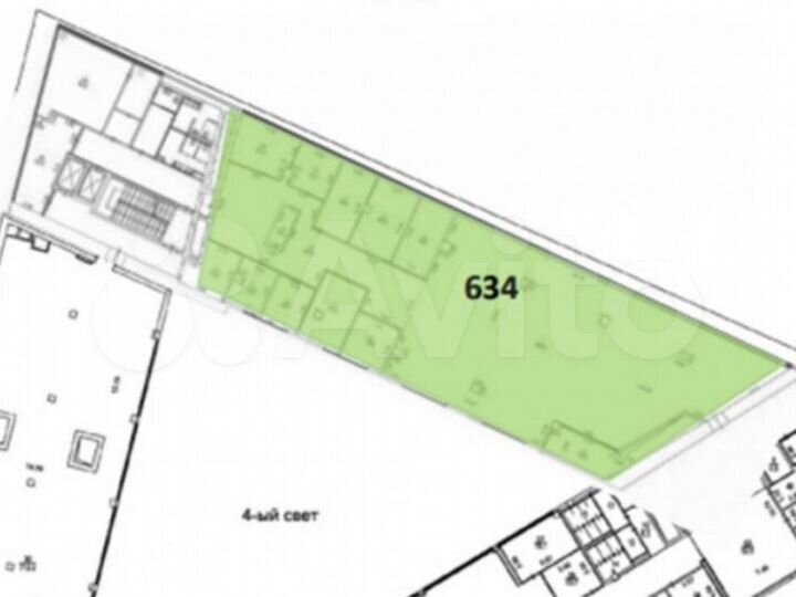 Сдам офисное помещение, 634 м²
