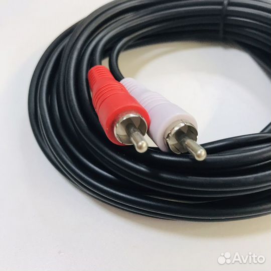 Провод 2rca jack 3 метра \ кабель тюльпаны -aux