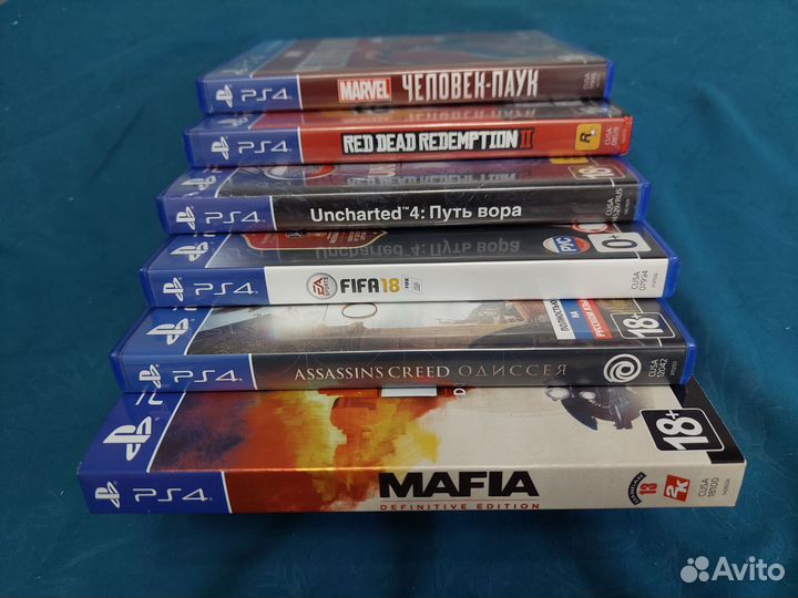 Диски с играми ps4