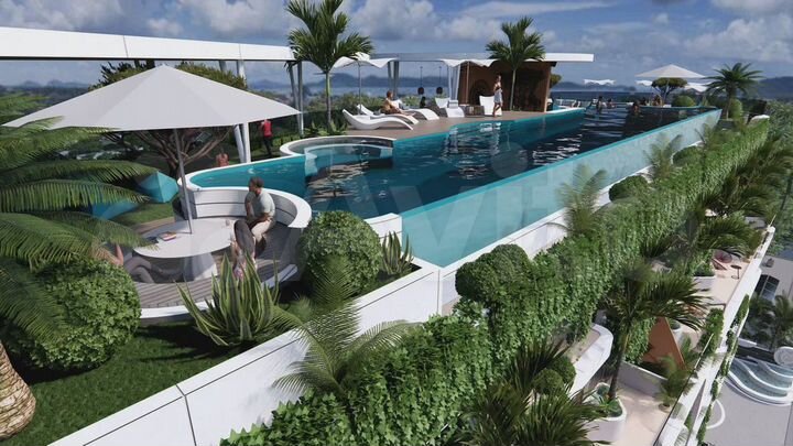 Квартира-студия, 36,1 м² (Таиланд)