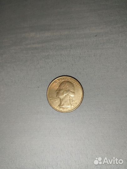 Liberty quarter dollar 1991