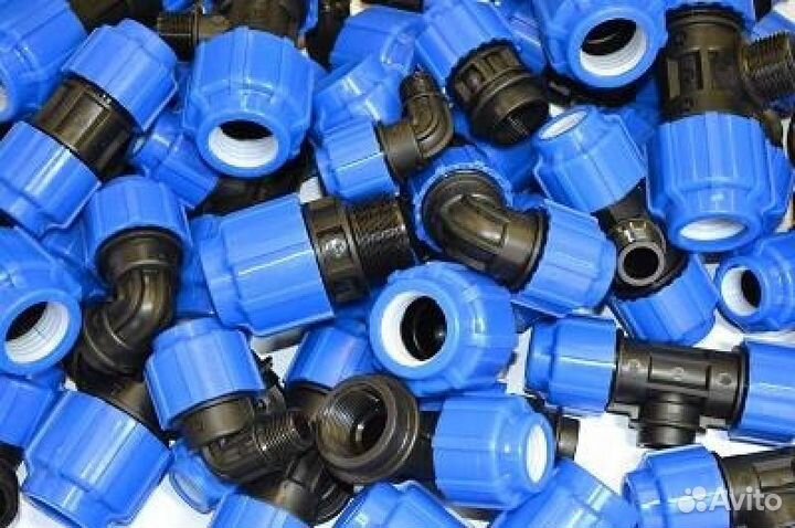 Труба пнд с синей полосой, 20мм, 25мм, 32мм *2,0