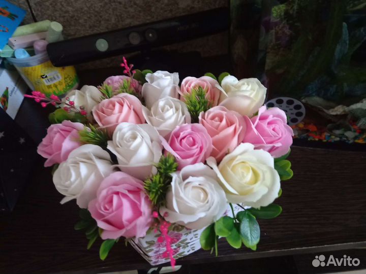 Букеты из мыльных цветов