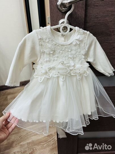 Детское нарядное платье с повязкой