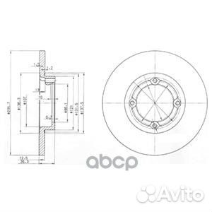 Диск тормозной daewoo matiz 98- перед. BG3551 D