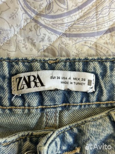 Джинсы Zara EUR 36 / USA 4 / MEX 26