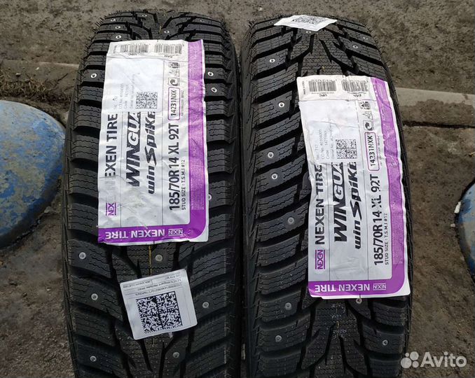 Новые 2 зимние шины 185/70/R14 (Made in Korea )