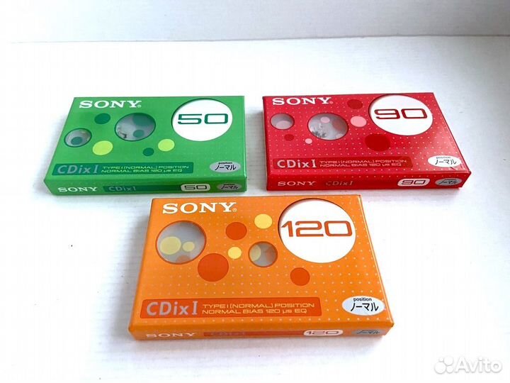 Кассеты набор 3 штуки Sony Cdix II - 50 90 и 120