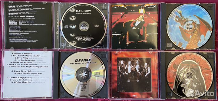 Рок CD диски(фирма) rainbow,meat loaf,grave digger