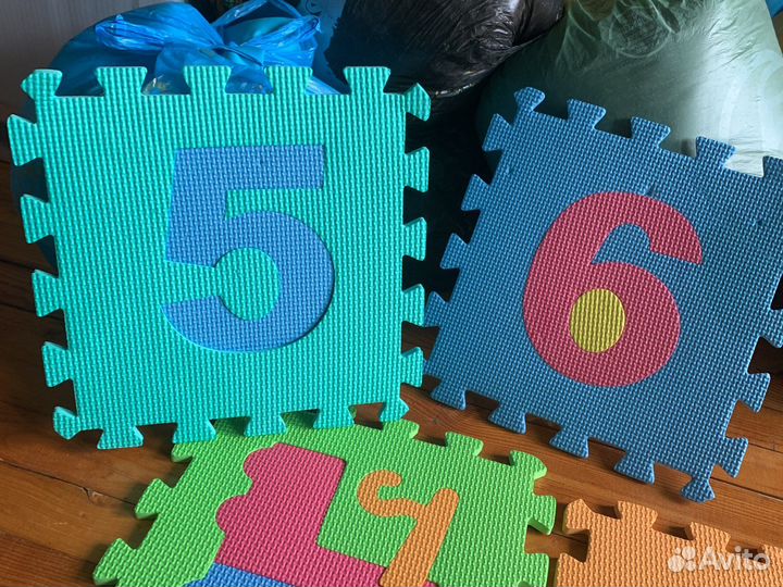 Детский мягкий коврик пазл