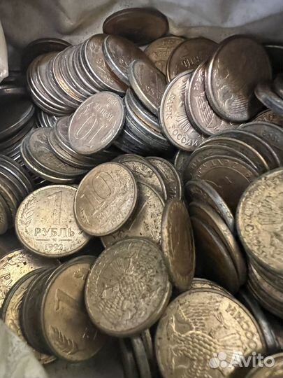 1 рубль 1992 и 10 копеек 1991