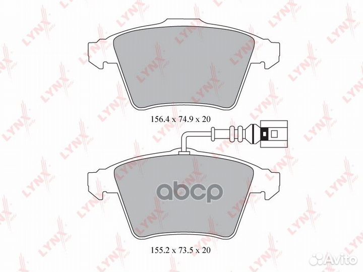 Колодки торм. диск. перед. BD-8006 lynxauto