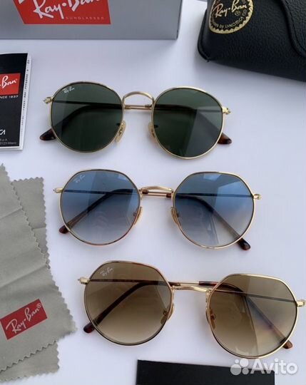 Очки ray ban Jack голубые