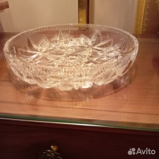 Поднос (ваза) хрусталь