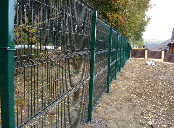 Забор из 3D сетки под ключ + Установка + Доставка