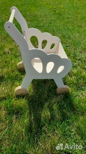 Детская деревянная тележка, коляска для продуктов