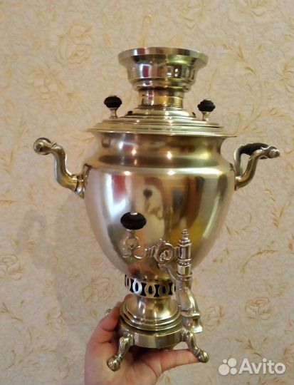 Самовар дровяной.Аленчиков и Зимин.4 литра