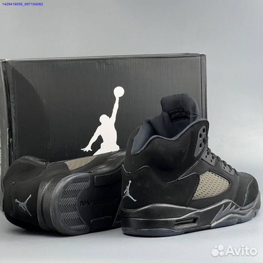 Кроссовки Nike Jordan 5 Black Cat (Арт.69937)