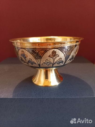 Серебряная вазочка, креманка,конфетница Кубачи