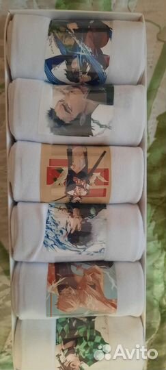 Носки с принтом аниме