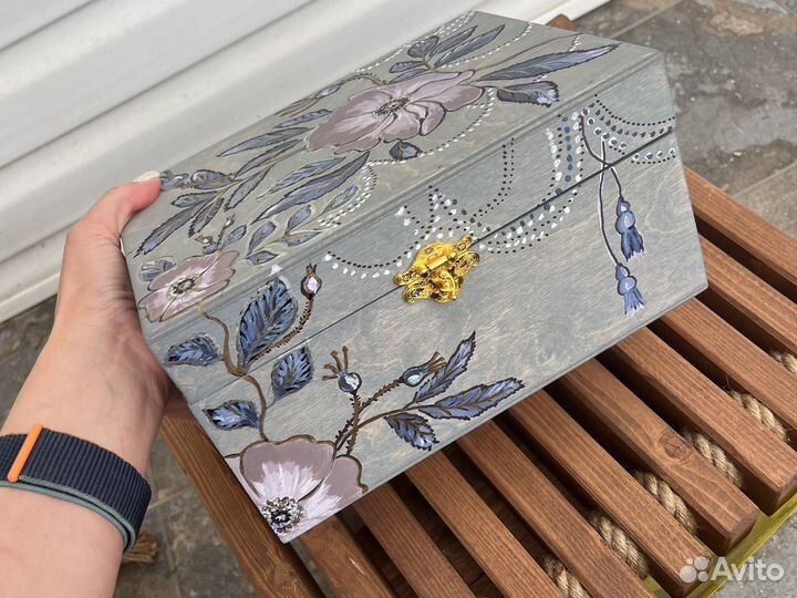 Сундук деревянный шкатулка для украшений