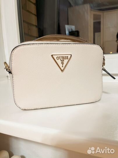 Сумка guess noelle белая оригинал
