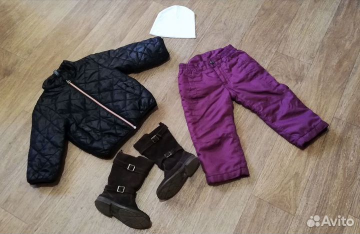 Брендовые вещи большим пакетом на дев 86-98см 2-4г