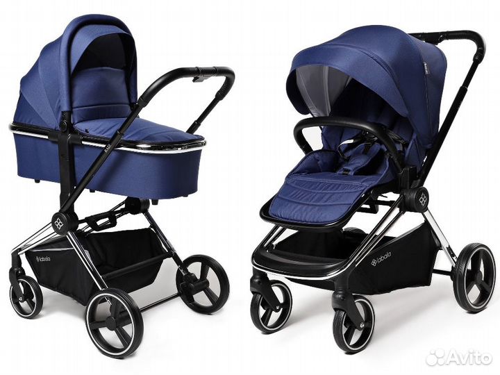 Коляска 2в1 Labala Raiz Blue