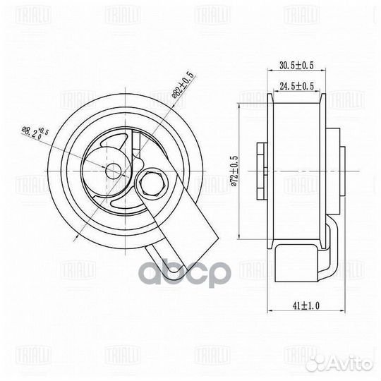 Ролик ремня грм VW passat 96- натяжной CM6144 T