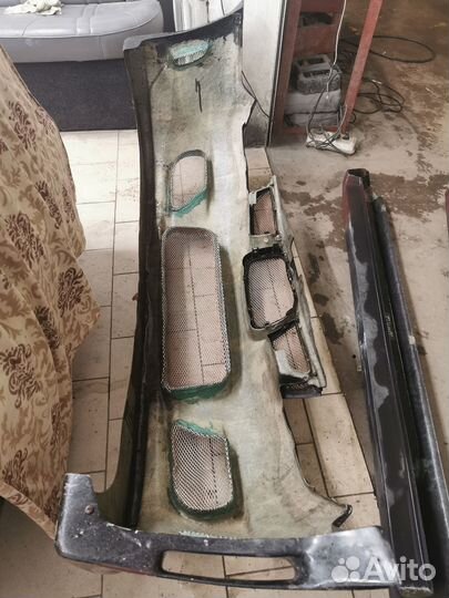 Передний бампер+пороги