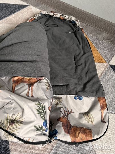 Зимний конверт в коляску до 2 лет