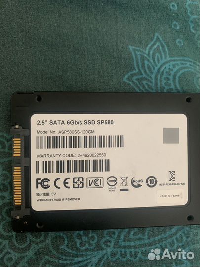 Жесткий диск adata Sp 580 120gb