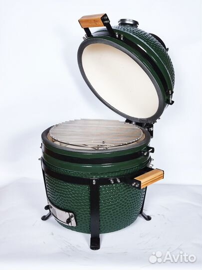 Керамический гриль Kamado HBGrill, 40 см. Green