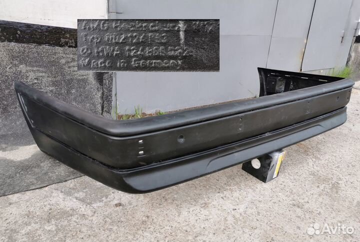 Задний бампер AMG на седан Mercedes W124 рестайл