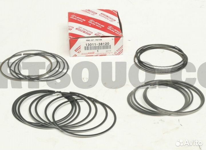 Кольца поршневые Toyota Lx570 1urfe