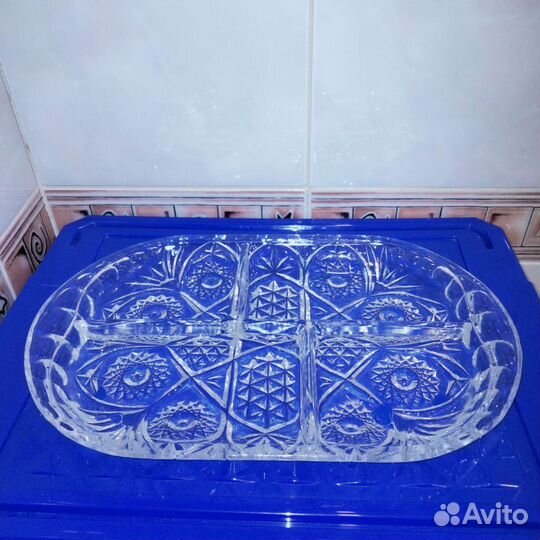 Хрустальная менажница