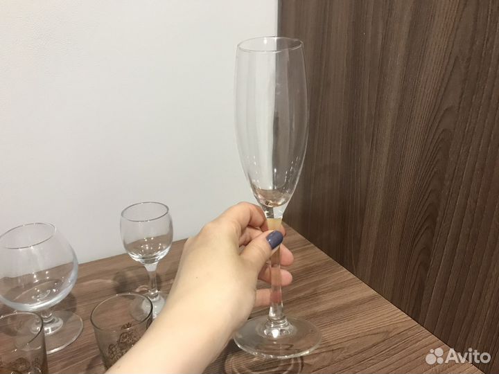 Бокалы фужеры рюмки