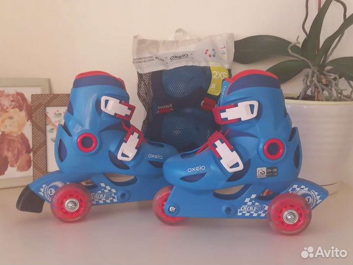 Роликовые коньки из Декатлон oxelo play 3 р. 26-28
