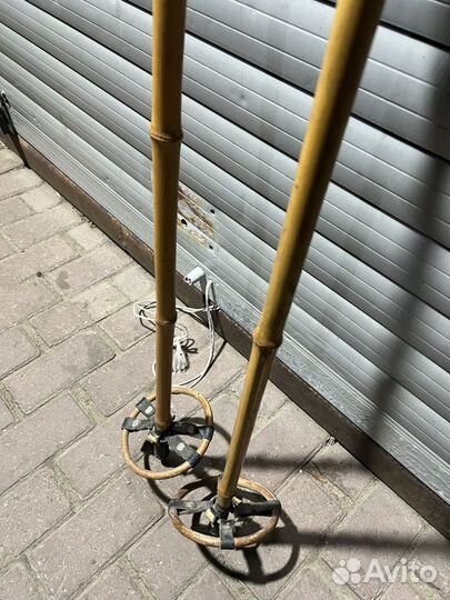 До военные старинные бамбуковые лыжные палки 145