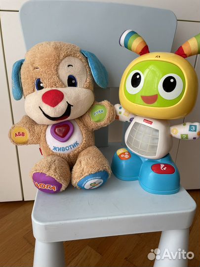Робот Бибо и ученый щенок fisher price