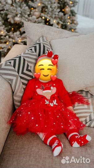 Детское новогоднее платье